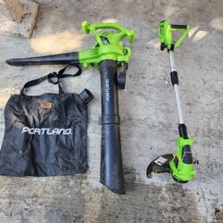 Electric Trimmer And Blower 