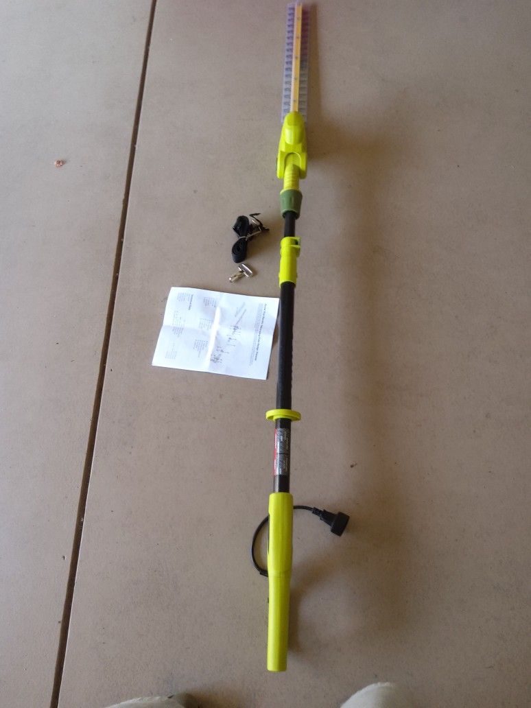 Sunjoe Extension Pole Hedge Trimmer