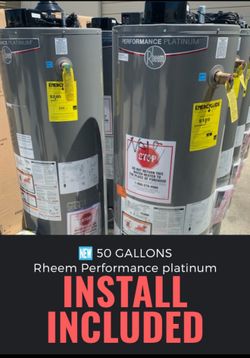 New water heater- free installation