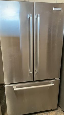 Kitchen Aid 3 Door Stainless Steel Fridge
