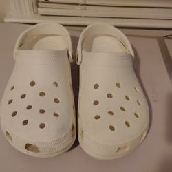 White Crocs 