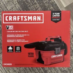 CRAFTSMAN V20 35 Cfm 20-volt max 2.0-Gallon Cordless Wet/Dry Shop Vacuum with Accessories