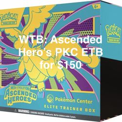 WTB: Ascended Hero’s PKC ETB / $150