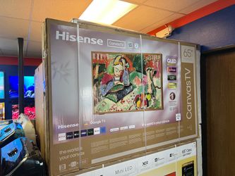 Hisense 65” 4K MINI LED CANVAS TV