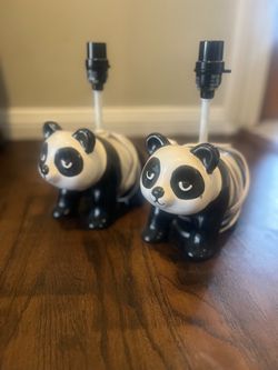 Ceramic Panda Lamps