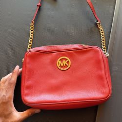 Red Micheal Kors Purse