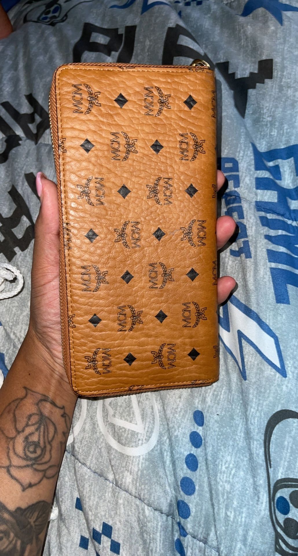 authentic cognac MCM wallet