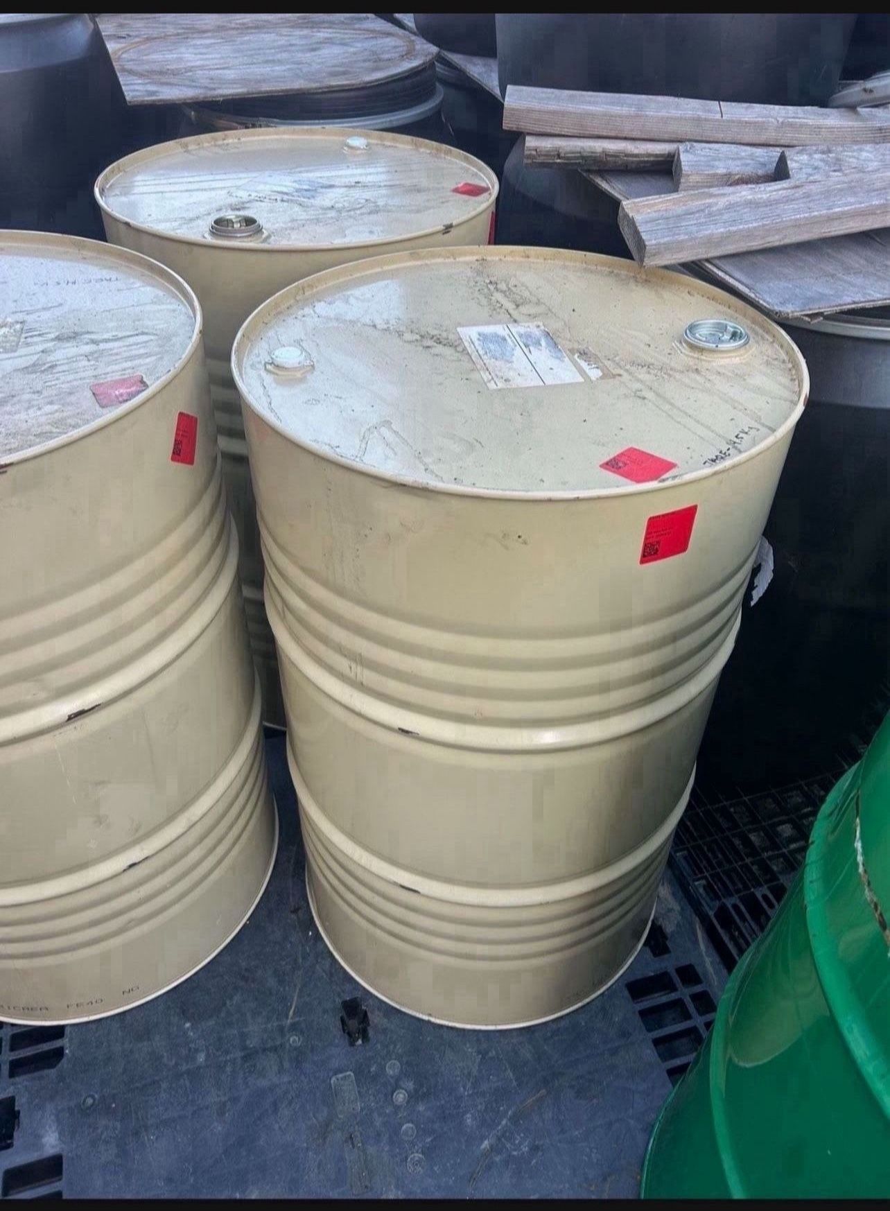 55 Gallons Sealed Top Drums (Food Grade) $25 Each