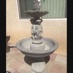 New Water Fountain Made Out Of Cement Perfect Gift 