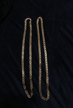 Gold plated chains