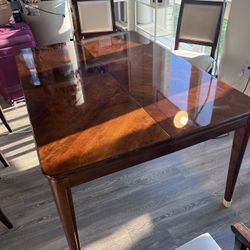 Elegant Solid Wood Table And Chairs 