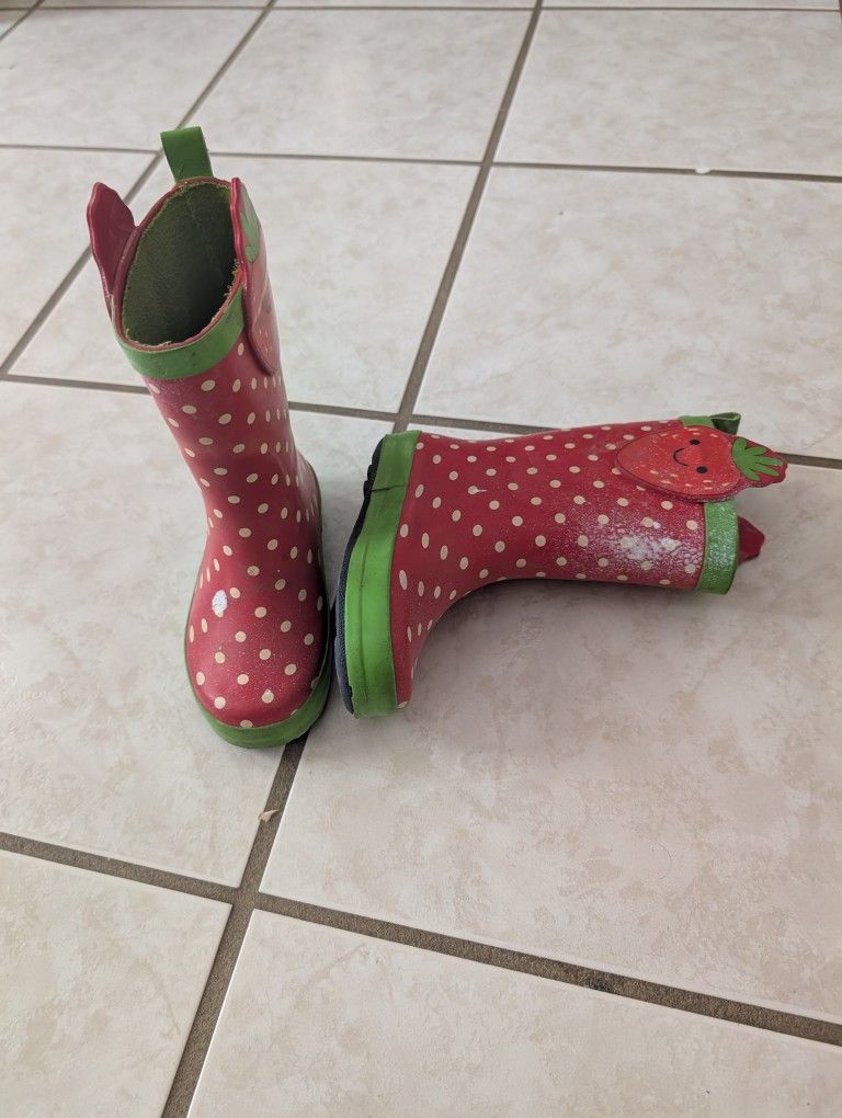 Rain Boots Girl Size 9