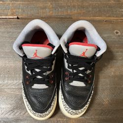 Air Jordan 3 Retro Black Cement Size 5.5Y