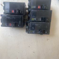 Two Pole 15 Amp Breakers bolt On 
