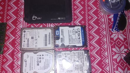 4 Hard Drives And USB 3.0 External Dock For The Hard Drives