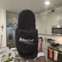 Balenciaga Fur slides