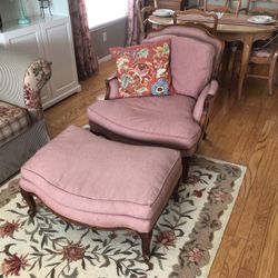 Bergere Chair and Ottoman