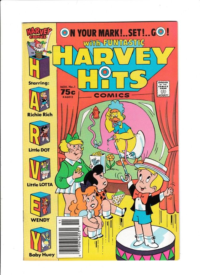 HARVEY HITS COMICS #01 (1986) WARREN KRAMER | NEWSSTAND EDITION | COPPER AGE
