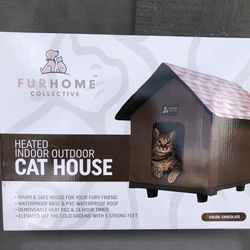 Cozy Heated Cat House for Outdoor Use