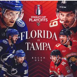Florida Panthers Versus Tampa Bay Lightning Game Two Tickets $95 Each