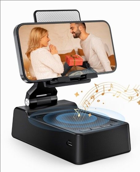 Phone Stand with Bluetooth Speaker