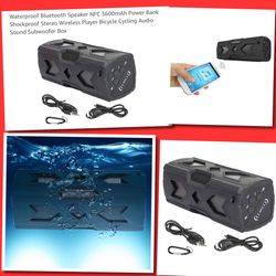 Waterproof Bluetooth Speaker Portable Charger New