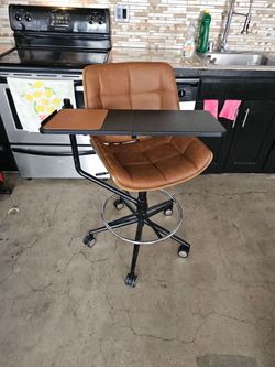 Chair mounted keyboard and mouse tray