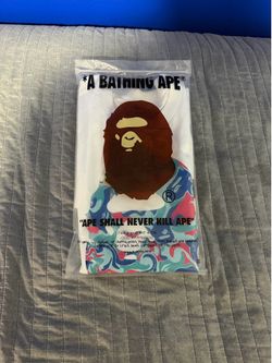 BAPE color camo ape head tee