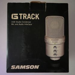 Samson G-Track Pro Wired Condenser Microphone & Audio Interface Vtg Unused
