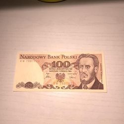 1986 Polish National Banknote Pick#143e 100 Zlotych denomination superb gem uncirculated crisp Banknote!!~(IVID#1591//OFRUP)