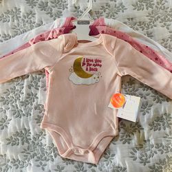 0-3M Infant Long Sleeve Bodysuits 