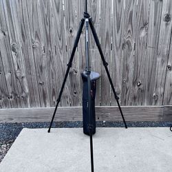 Like New Manfrotto 055XPROB Tripod With Manfrotto 332RC2 Grip Action Ball Head With Quick Release And Manfrotto MBAG80PN Padded Tripod Bag 