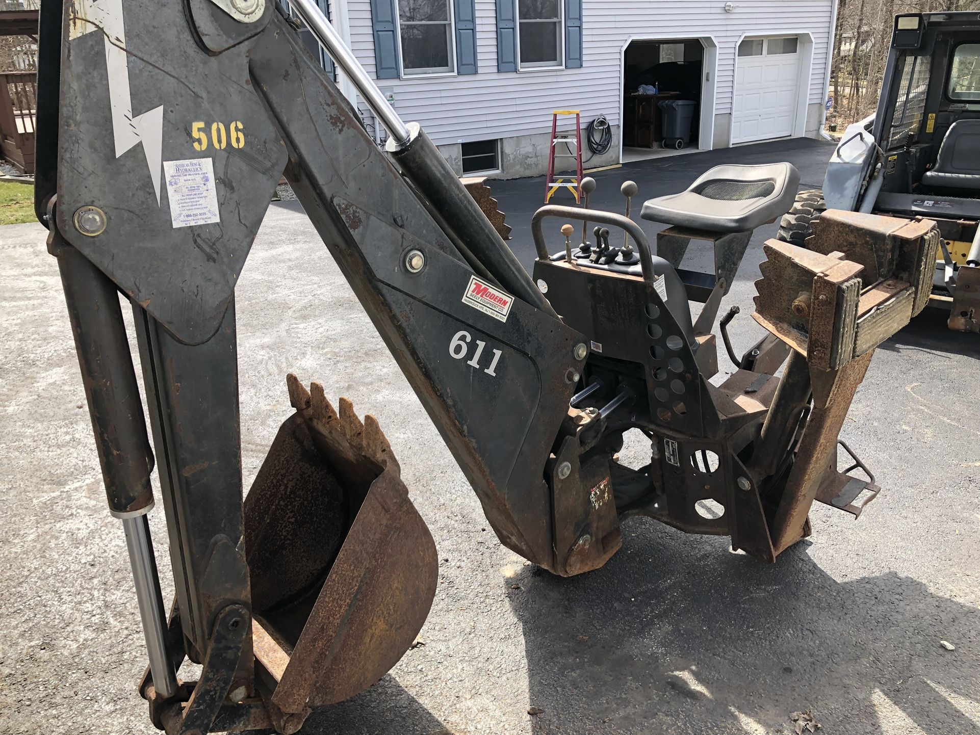 Bradco 611 Backhoe Attachment for Skid Steer