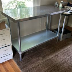 Stainless Steel Table - Counter Height 34”