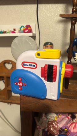 Little Tikes Pretend Play Toy Camera w/ Sound Effects, Blue/White/Yellow/Red