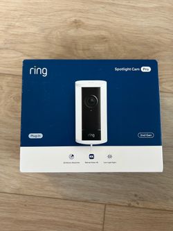 Brand New Ring Spotlight Cam Pro (2nd Gen) - Plug-In - White