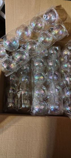Clear Christmas balls