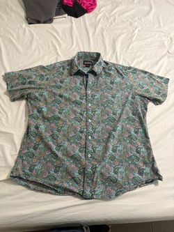 Cremieux extra large Paisley Print Short Sleeve Button-Up Shirt $10