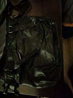 Faux leather purse