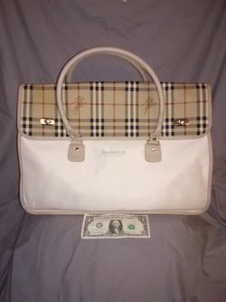 Huge dipped canvas &leather tote