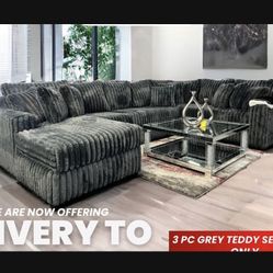 Brand New Comfy Plush Corduroy Sectional 