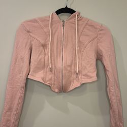 Pink Cropped Sweater 