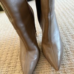 Saks Fifth Avenue Taupe Ankle Booties – Size 8