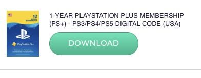 PS plus 1 Year Subcription Code (reduced Price)