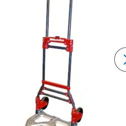 Milwaukee 150-lb Capacity 2 -Wheel Red Steel Folding hand truck
