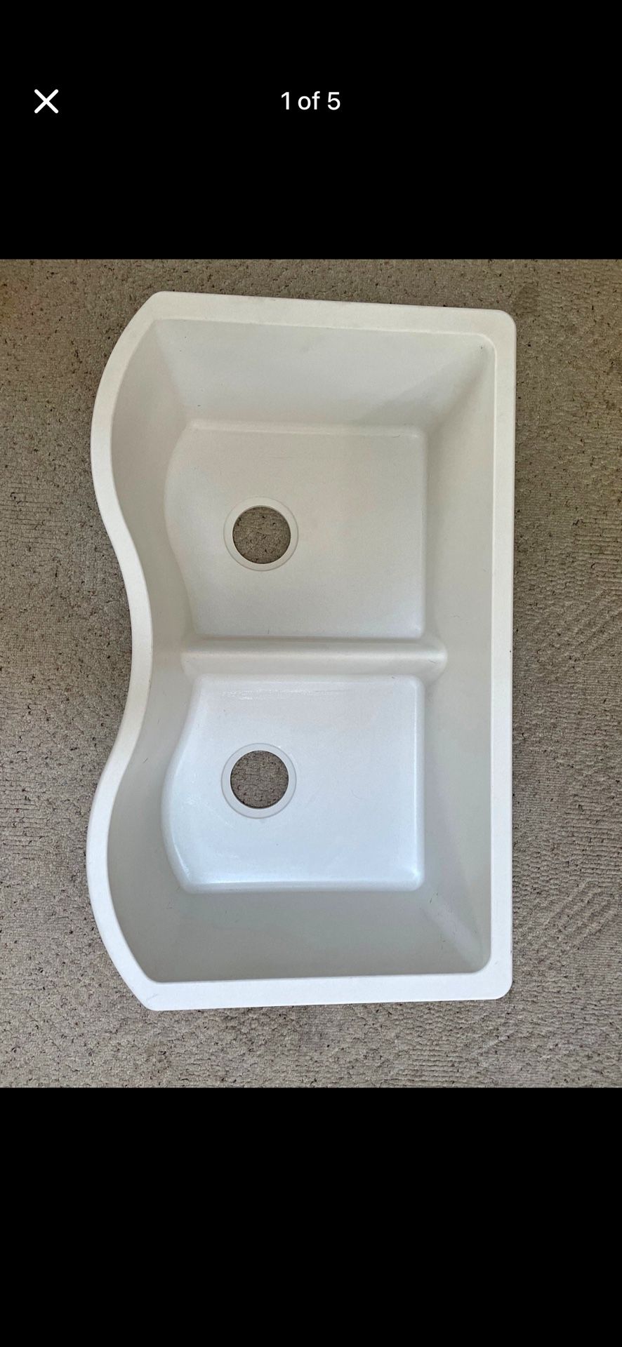 New Quartz Double Sink - Never Used