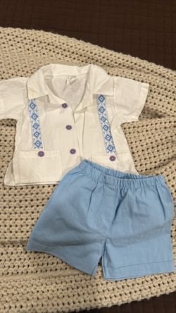 Baby Boy Shirt and Shorts Set