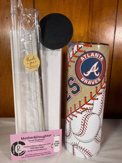 Braves Baseball 20 oz Tumbler