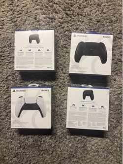 Brand New Sony PS5 DualSense Wireless Controller (OEM) - Sealed (1 black, 1 white)