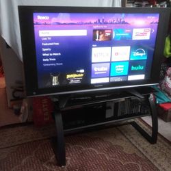 50 INCH PANASONIC TV WITH STAND & REMOTE 

